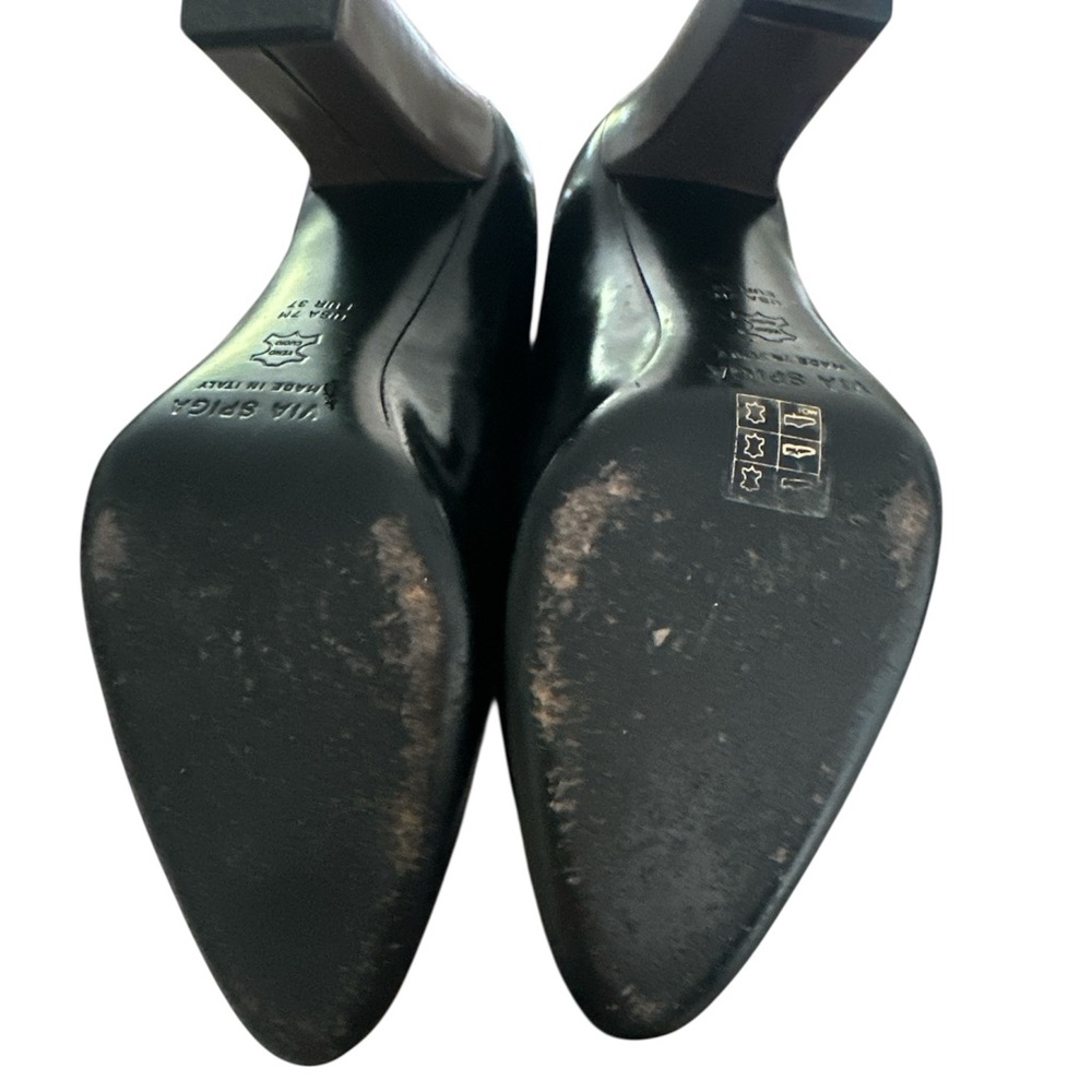 Via Spiga Black Women's Block Heels size 7 - Picture 4 of 4